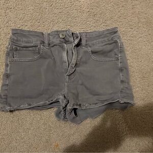 American Eagle Grey Denim Shorts, size 4. Good condition.